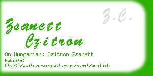 zsanett czitron business card